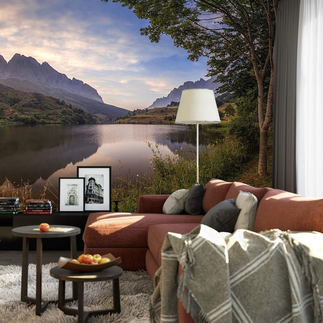 Fototapete Cuadrado - Paradise Pond - 528x260cm - Bild 1