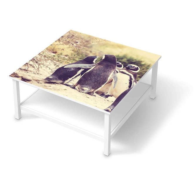 Klebefolie IKEA Hemnes Tisch 90x90cm - Pingu Friendship- Bild 1
