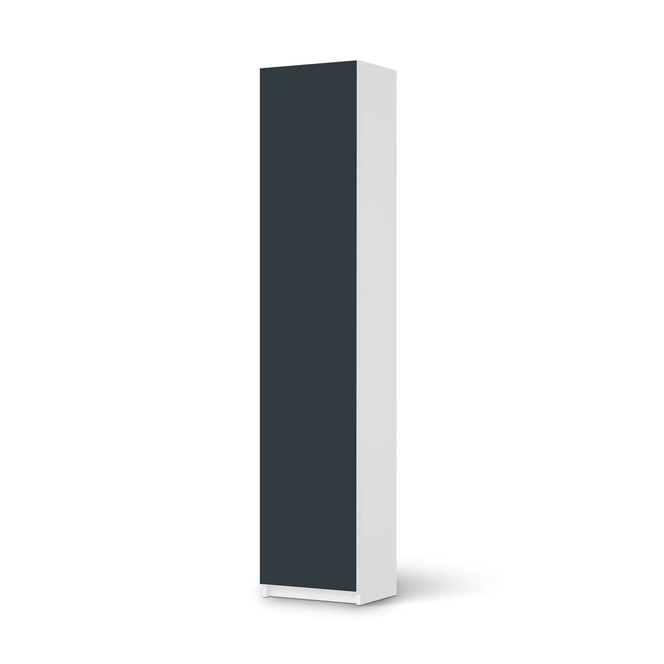 Klebefolie IKEA Pax Schrank 236cm Höhe - 1 Tür - Blaugrau Dark- Bild 1