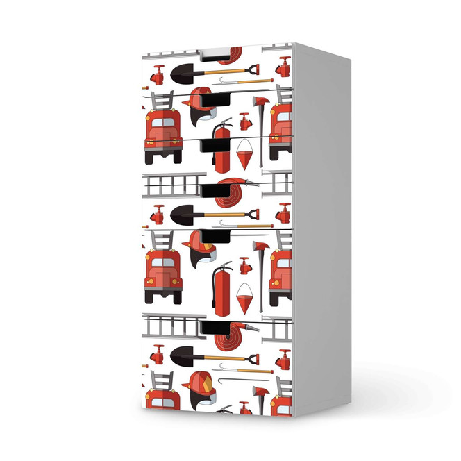 Klebefolie IKEA Stuva / Malad Kommode - 6 Schubladen - Firefighter- Bild 1