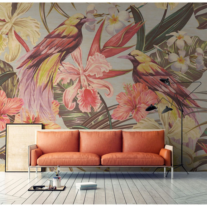 Livingwalls Fototapete Walls by Patel 2 exotic birds 1 - Bild 1