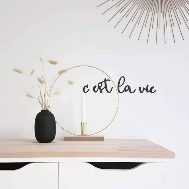 MDF - Holzdeko C'est la vie