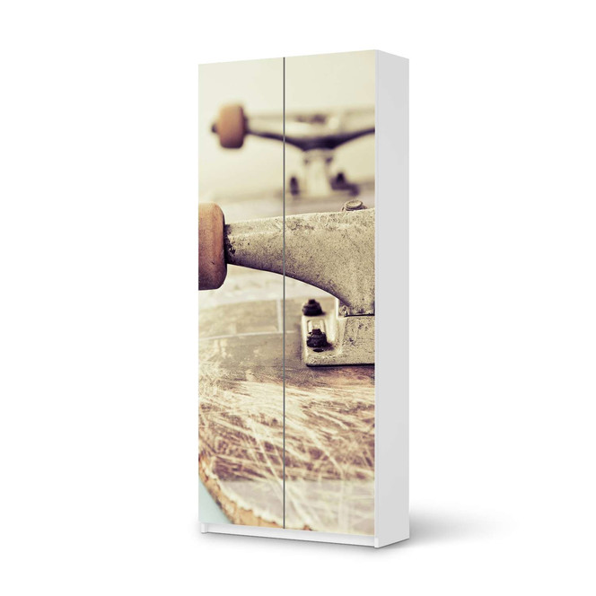 Möbelfolie IKEA Pax Schrank 236cm Höhe - 2 Türen - Skateboard- Bild 1