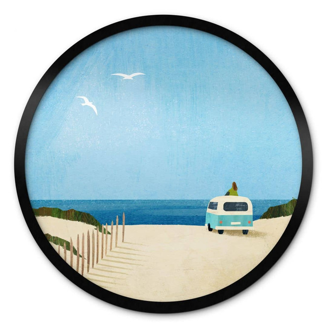 Poster Van Life - Urlaub am Meer - Rivers - Rund