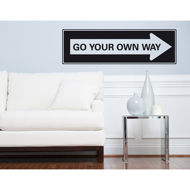 Wandtattoo Go your own way