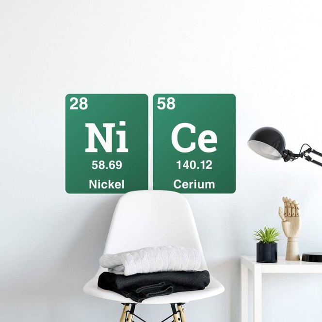 Wandtattoo Nice - Elemente des Periodensystems