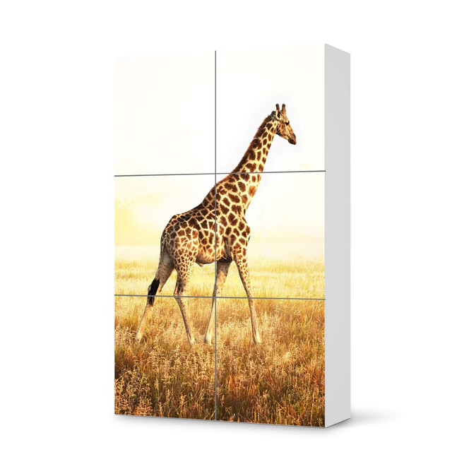 Möbel Klebefolie IKEA Besta Schrank 6 Türen (hoch) - Savanna Giraffe- Bild 1