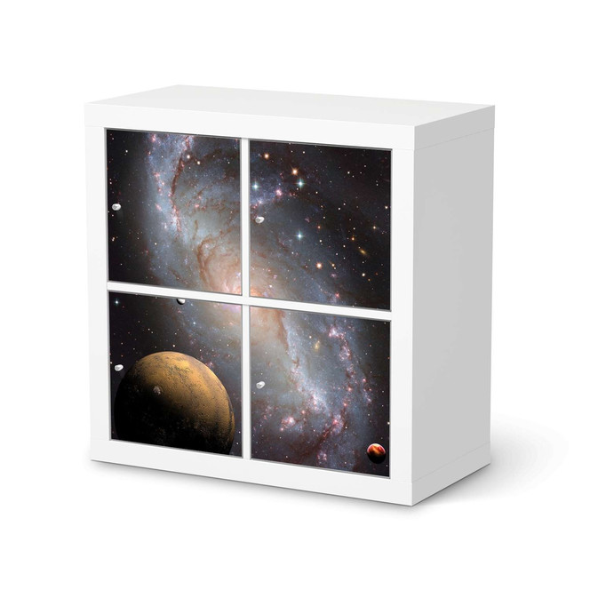 Möbelfolie IKEA Expedit Regal 4 Türen - Milky Way- Bild 1