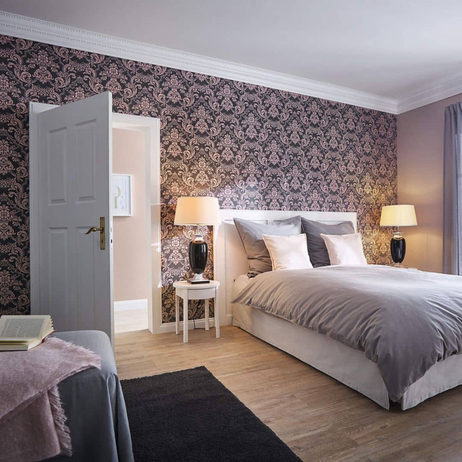 Rasch Vliestapete, Mustertapete Trianon XIII rose, taupe