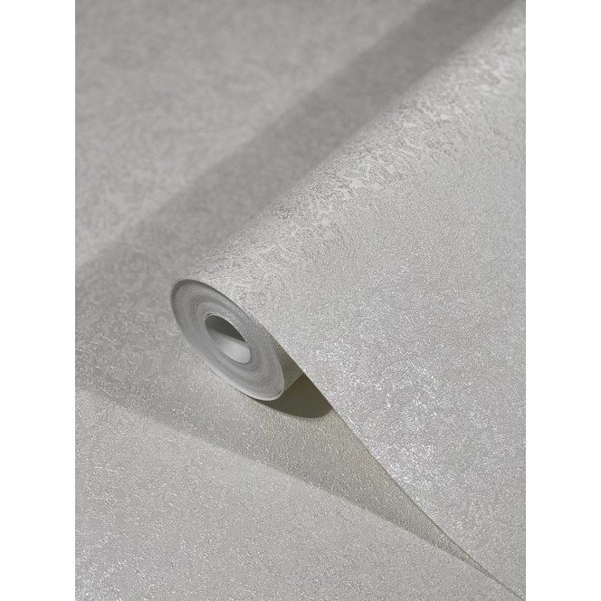 Vliestapete mit glänzenden kleinen Blättern beige Floral von Harald Glööckler