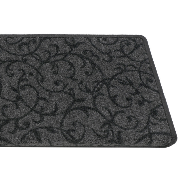 Bijou Home & Office Floral  Stufenmatte Rechteckig Wunschmass in Anthrazit