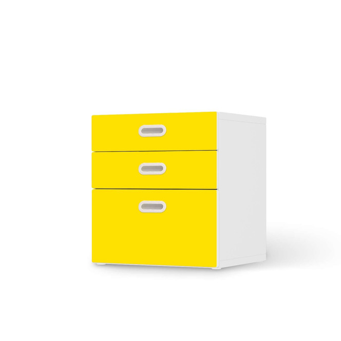 Folie IKEA Stuva / Fritids Kommode - 3 Schubladen - Gelb Dark- Bild 1