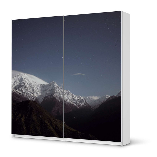 Möbel Klebefolie IKEA Pax Schrank 201cm Höhe - Schiebetür - Mountain Sky- Bild 1