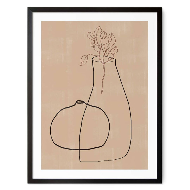 Poster The Miuus Studio - Line Art - Zwei Vasen
