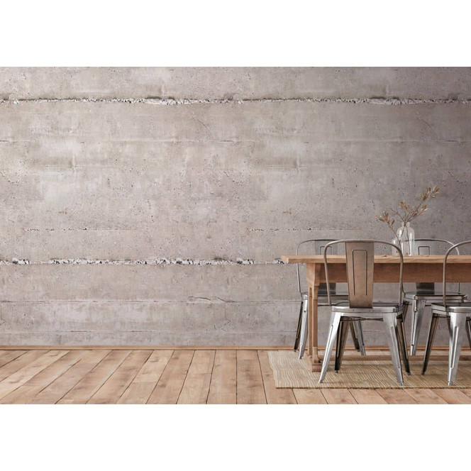 Fototapete Betonoptik grau creme - Vliestapete Industrial Livingwalls - matt und glatt
