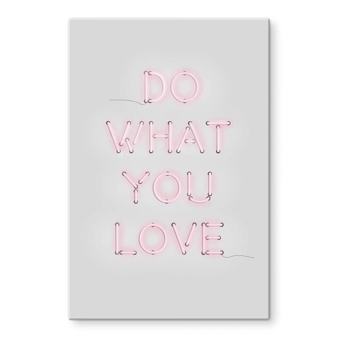 Acrylglasbild Spruch - The Miuus Studio - Do what you love