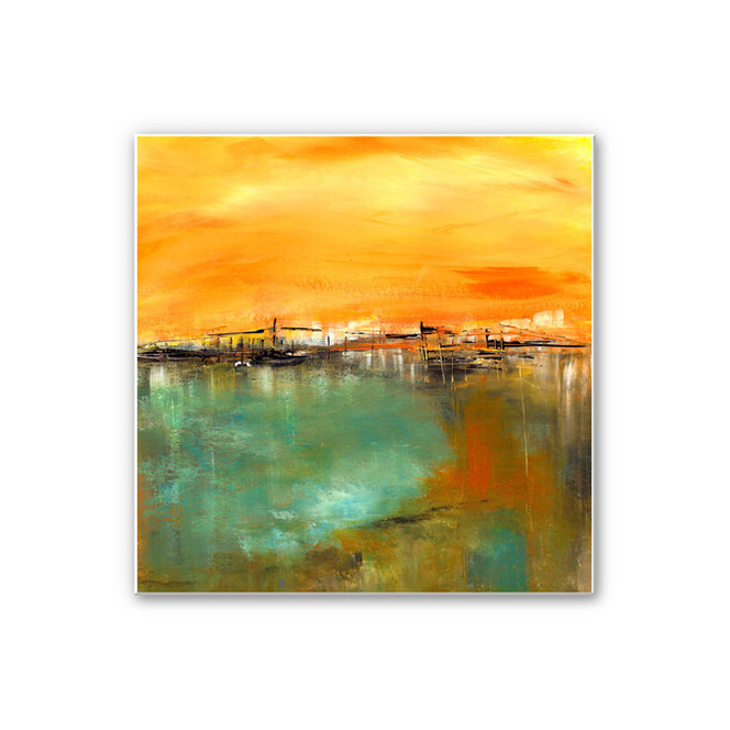 Hartschaumbild Niksic - Am Wasser