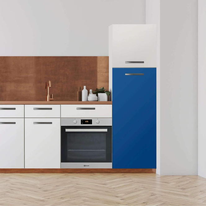 Klebefolie - Hochschrank (60x140cm) - Blau Dark- Bild 1