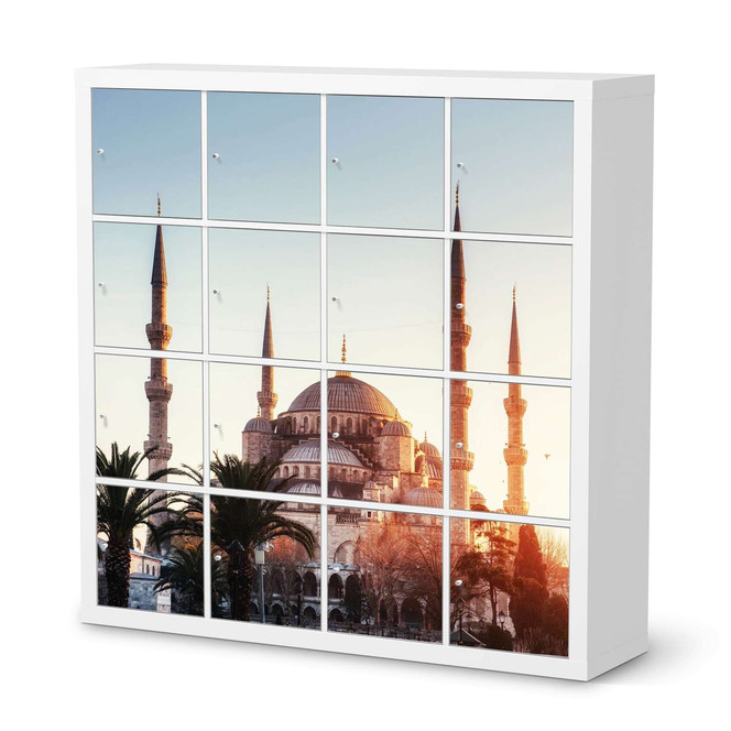 Möbelfolie IKEA Expedit Regal 16 Türen - Blue Mosque- Bild 1