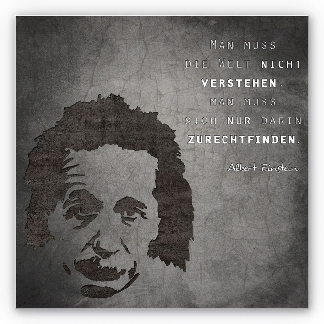 Wandbild Albert Einstein