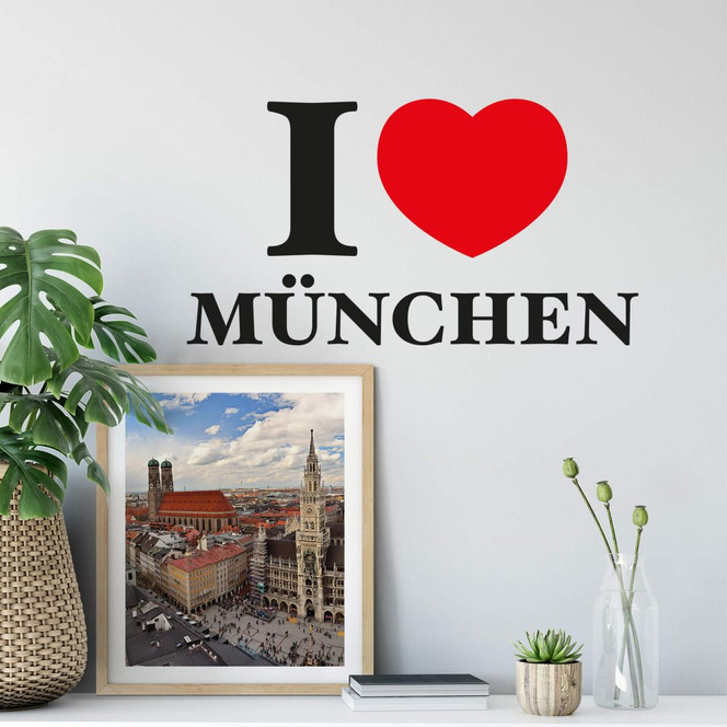Wandsticker I love München
