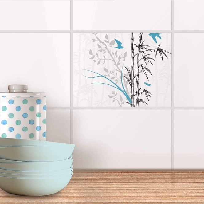 Fliesenfolie - Bamboo 1