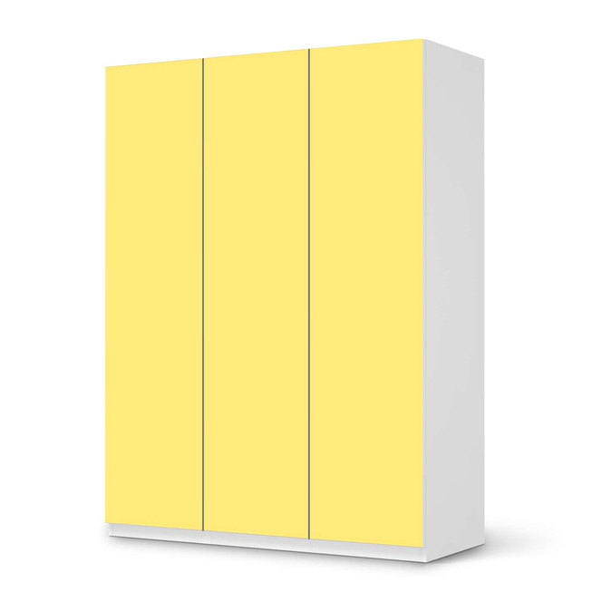 Folie IKEA Pax Schrank 201cm Höhe - 3 Türen - Gelb Light- Bild 1