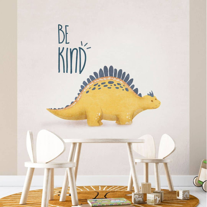 Fototapete für Kinder - Dino Be Kind - Stegosaurus - Tunaboylu