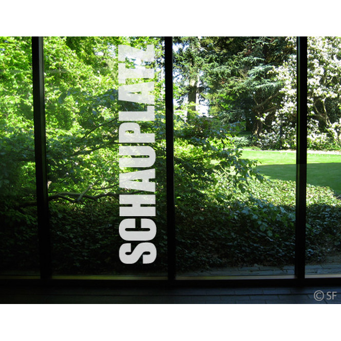 Folienfarbe in Wohnansicht: Frosted - Glasdekor Schauplatz II