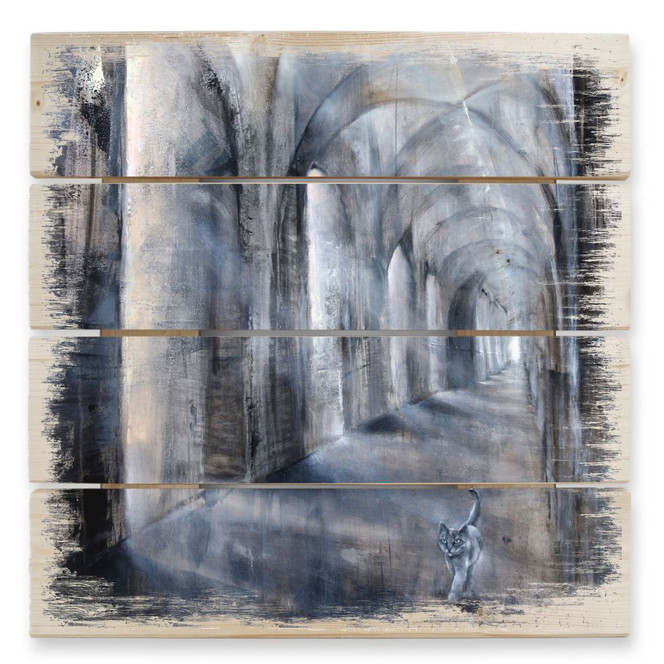 Holzbild Schmucker - Licht und Schatten - 40 x 41.5 cm