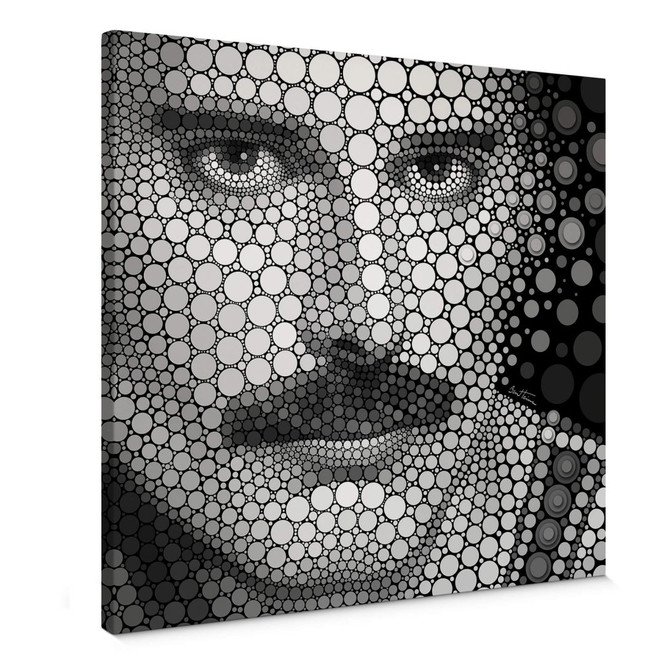 Leinwandbild Ben Heine - Circlism: Freddy Mercury
