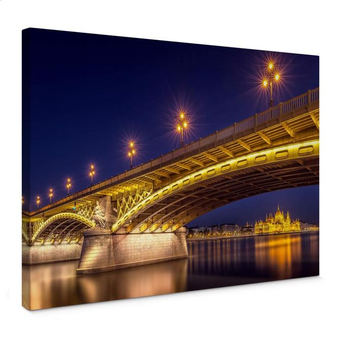 Leinwandbild Mørkeberg - Budapest bei Nacht