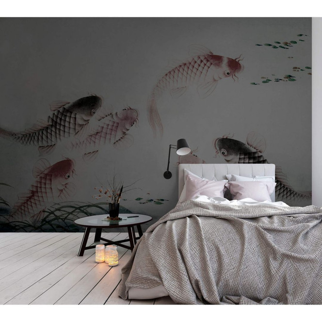 Livingwalls Fototapete Walls by Patel dancing kois 2 - Bild 1