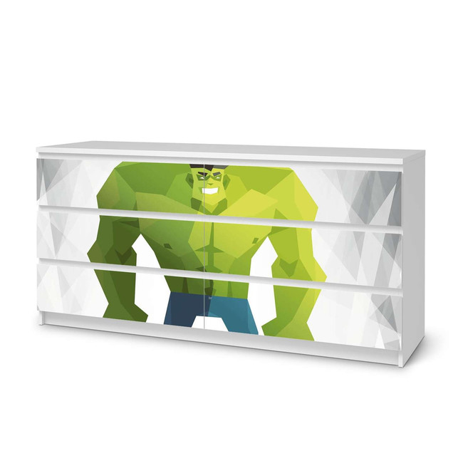 Möbelfolie IKEA Malm Kommode 6 Schubladen (breit) - Mr. Green- Bild 1