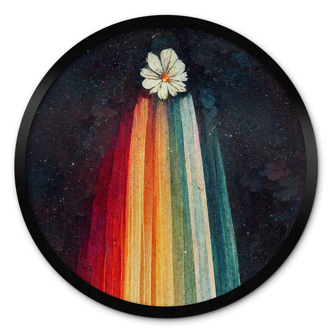 Poster Heine - Blumige Grüsse aus dem All - Astro Cruise - Rund