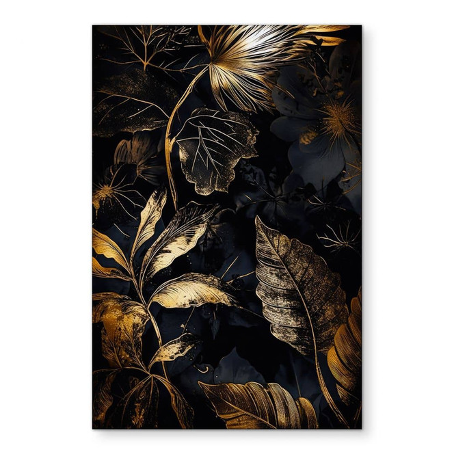 Wandbild Pflanzen in der Nacht - Jaszke - Alu-Dibond