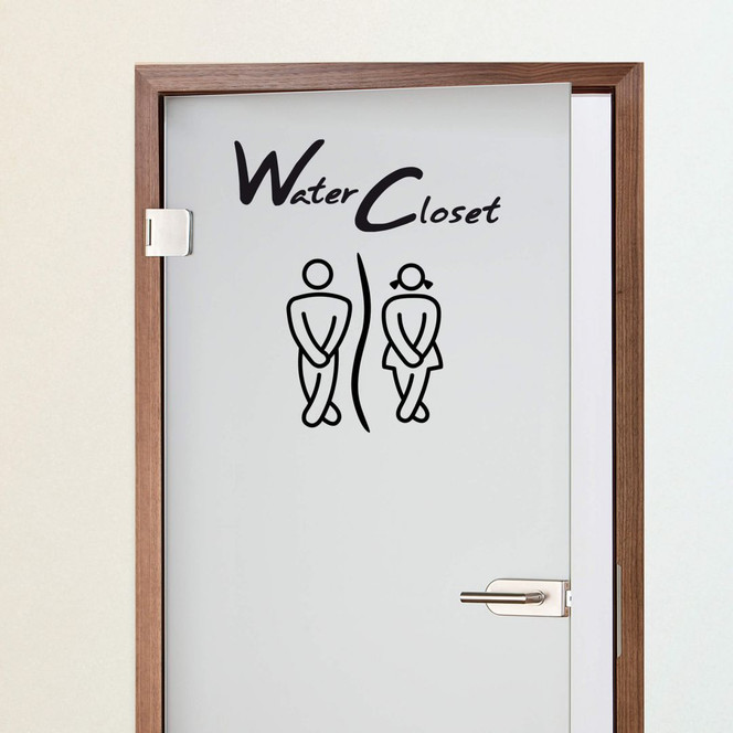 Wandtattoo Water Closet