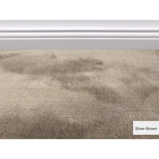 Elegance Teppichboden Meterware in Silver Brown