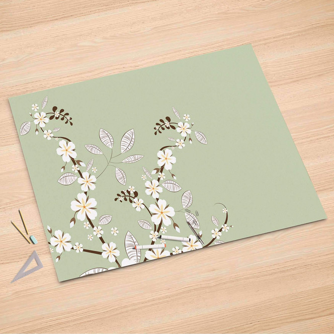 Folienbogen (150x100cm) - White Blossoms- Bild 1