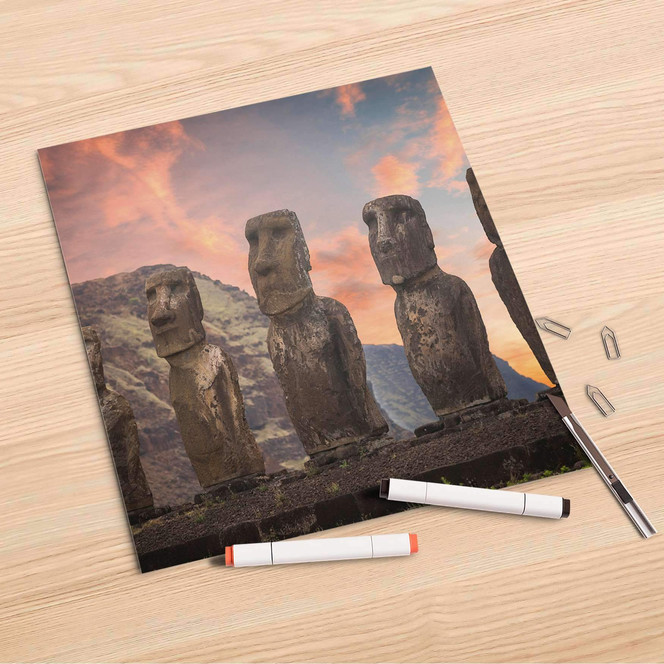 Folienbogen (30x30cm) - Easter Island- Bild 1