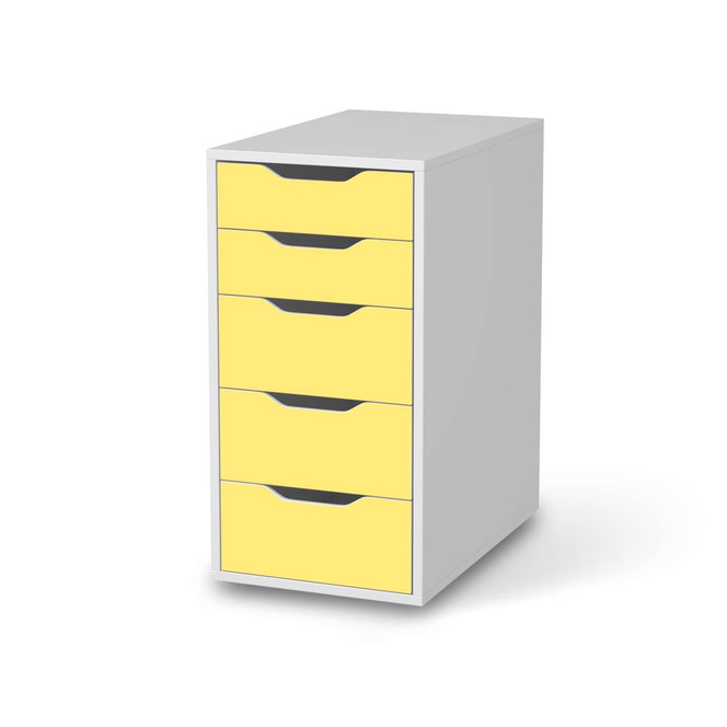 Klebefolie IKEA Alex 5 Schubladen - Gelb Light- Bild 1