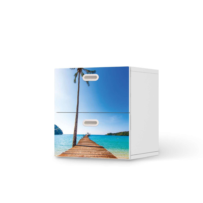Klebefolie IKEA Stuva / Fritids Kommode - 2 Schubladen - Caribbean- Bild 1