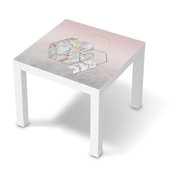 Möbelfolie IKEA Lack Tisch 55x55cm - Hexagon- Bild 1