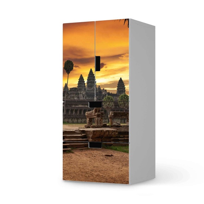 Möbelfolie IKEA Stuva / Malad - 2 Schubladen und 2 kleine Türen - Angkor Wat- Bild 1