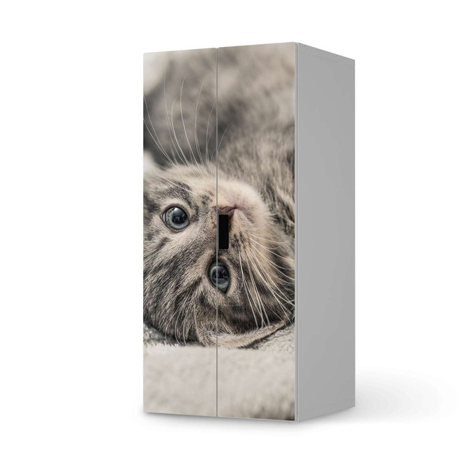 Möbelfolie IKEA Stuva / Malad Schrank - 2 grosse Türen - Kitty the Cat- Bild 1