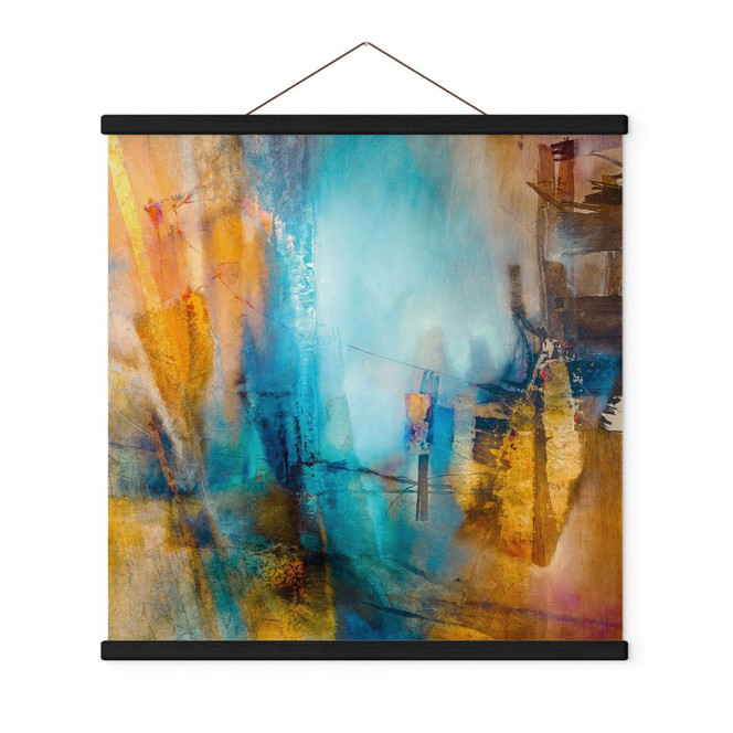 Stoffbild Fernes blaues Licht - Schmucker - Quadratisch