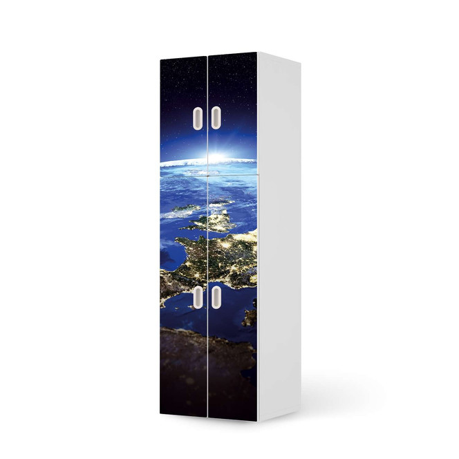 Möbelfolie IKEA Stuva / Fritids - 2 grosse und 2 kleine Türen - Earth View- Bild 1