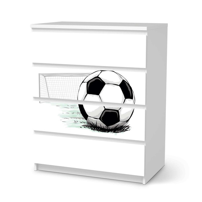 Folie IKEA Malm Kommode 4 Schubladen - Freistoss- Bild 1