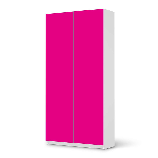Klebefolie IKEA Pax Schrank 201cm Höhe - 2 Türen - Pink Dark- Bild 1