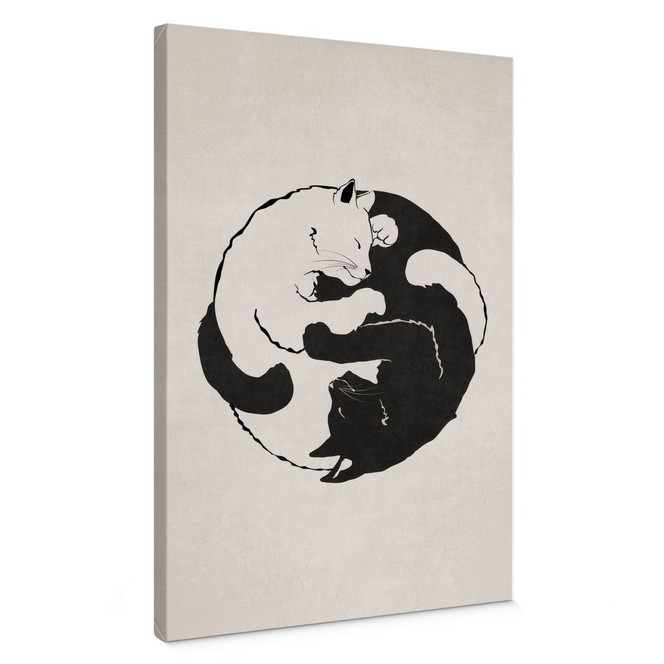 Leinwandbild Katzen Ying & Yang - Tunaboylu